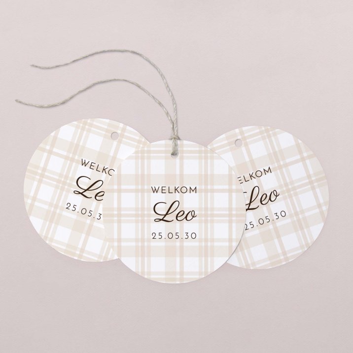 Beige tartan